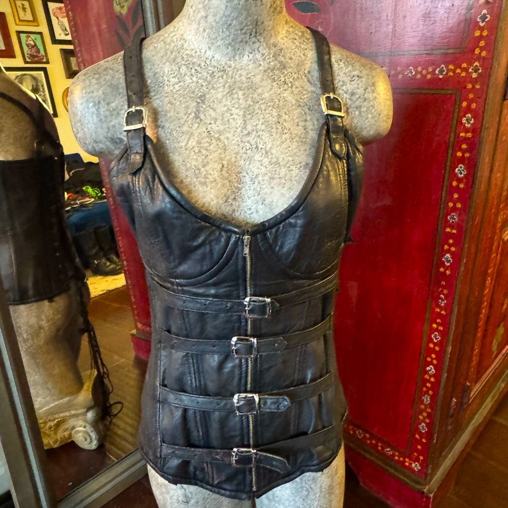 Alter Ego lamb skin leather corset